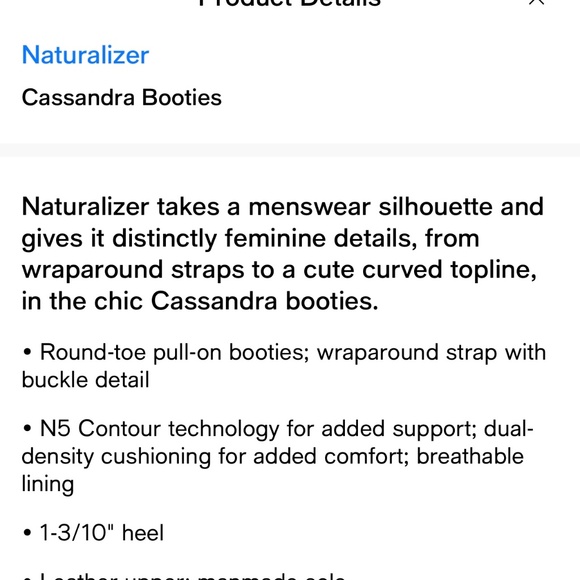 Naturalizer Women's Casandra Booties Brown Color Leather Size 10.5M - Picture 13 of 13